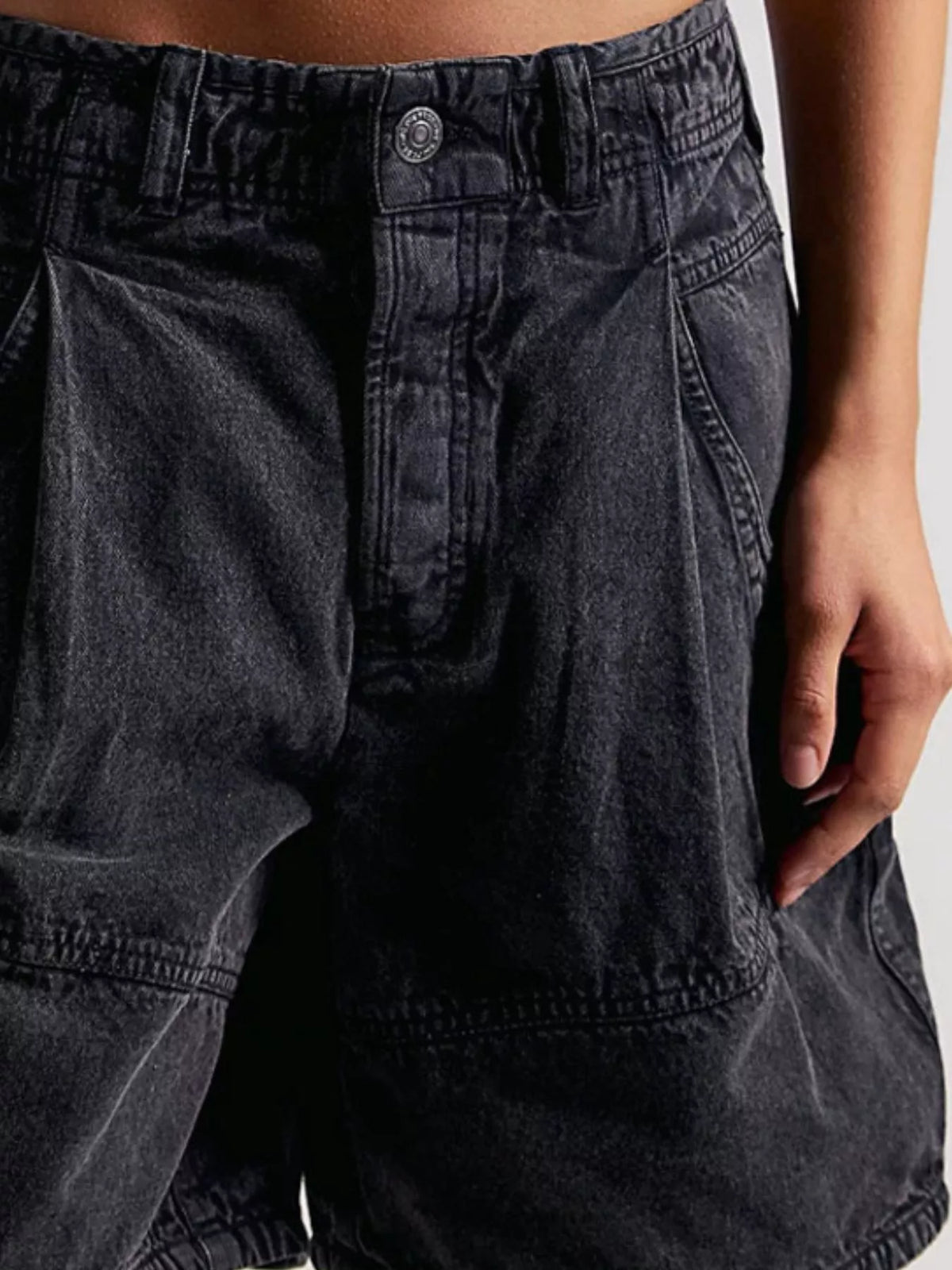 Women's High-Waisted Denim Shorts