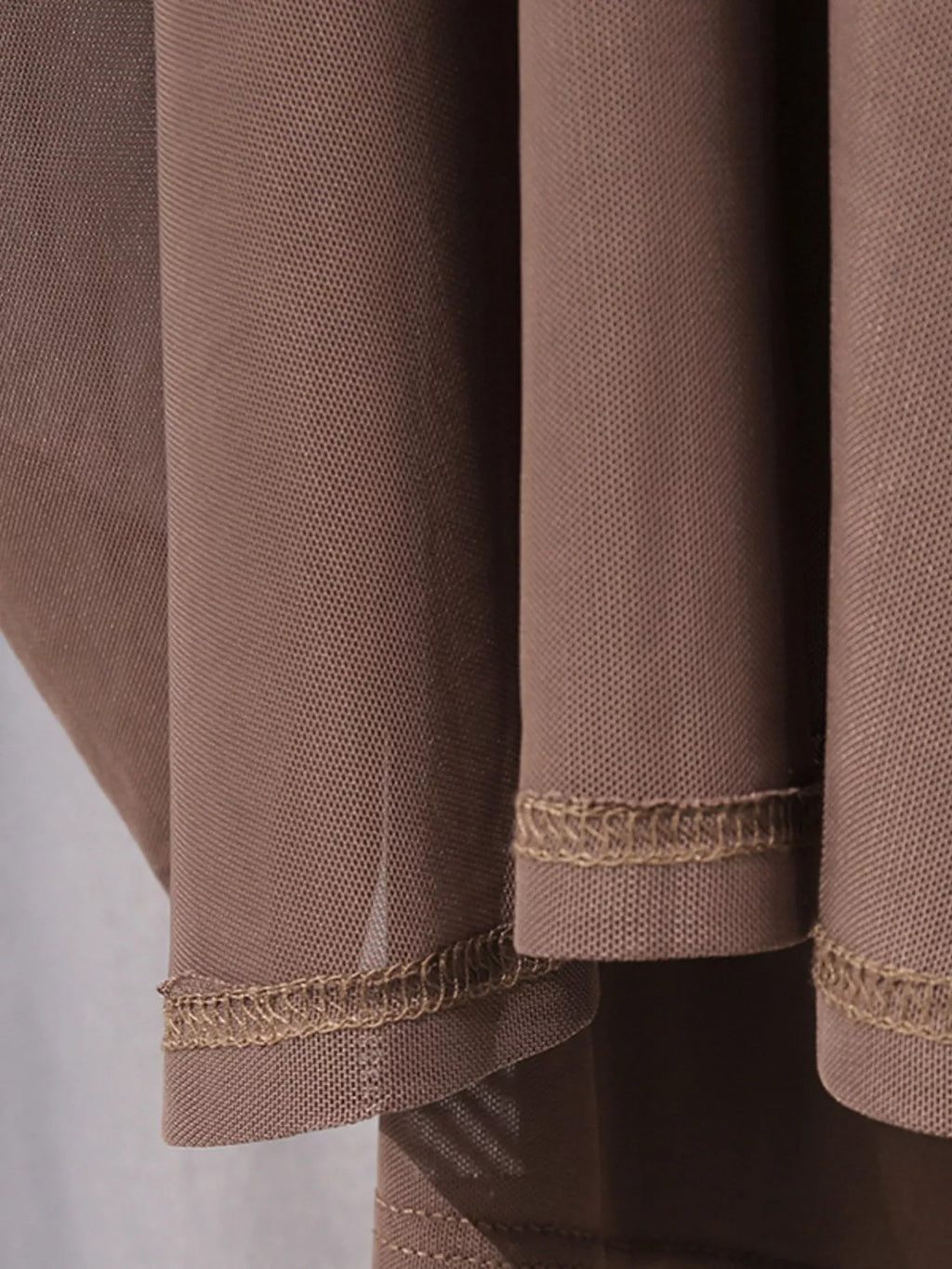Women's Brown Ruched Long-Sleeve Maxi Dress with Cutout Detail - Brown