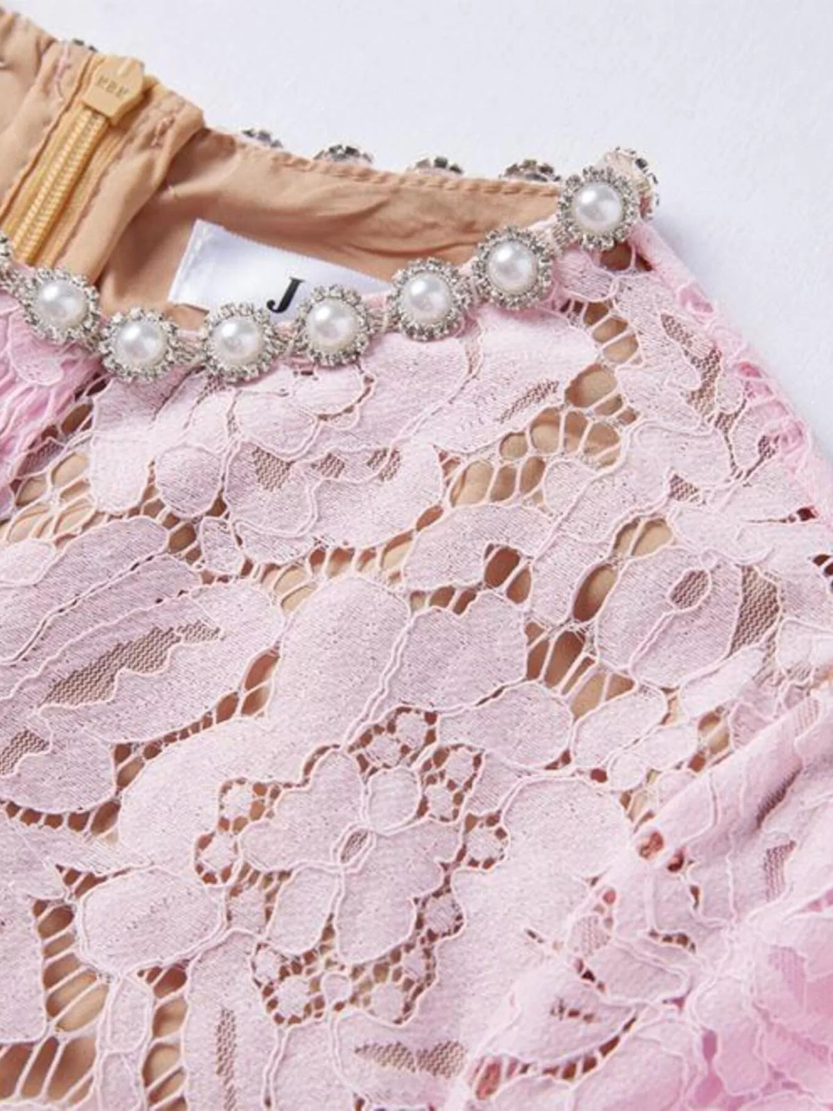 Women's Lace Short Sleeve Mermaid Dress