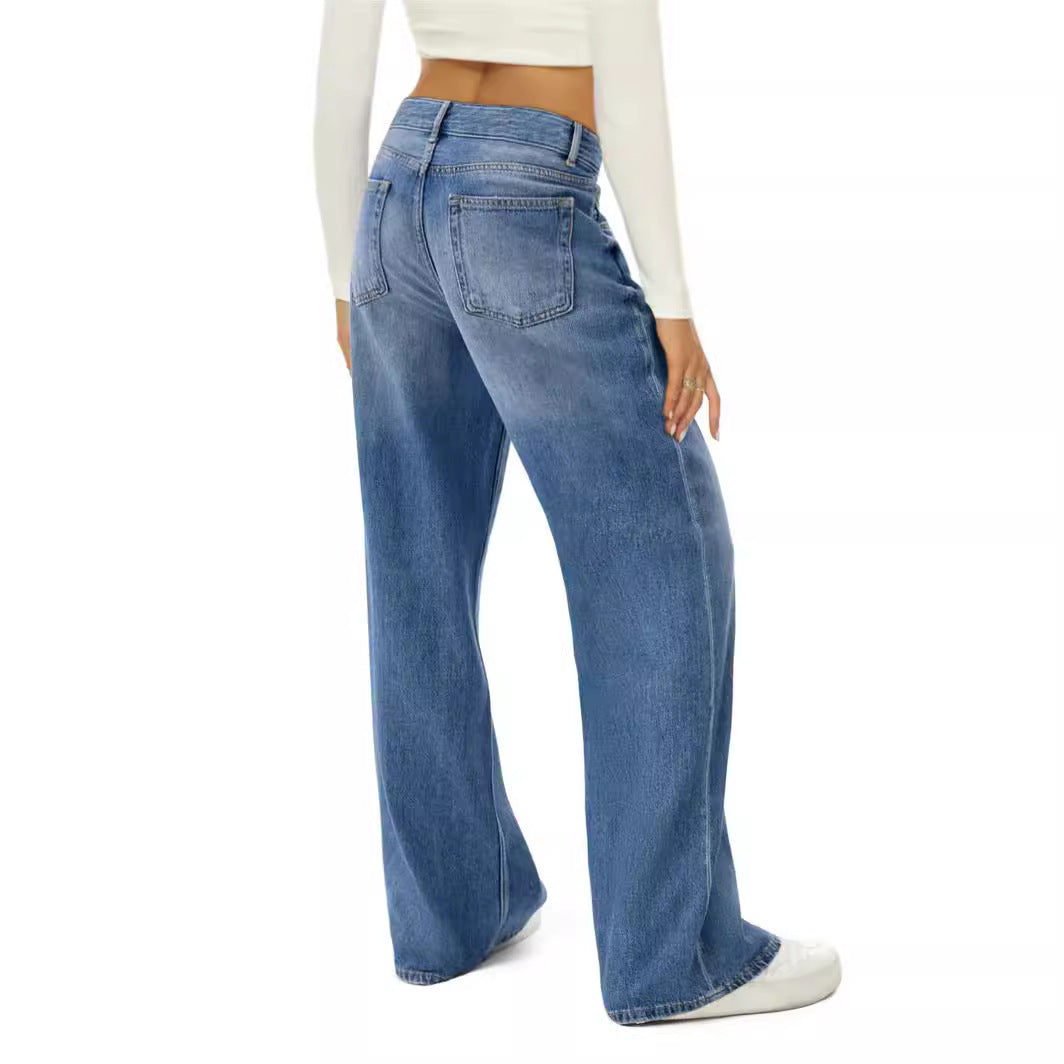 Cat Maliu Loose Wide Leg Jeans Women