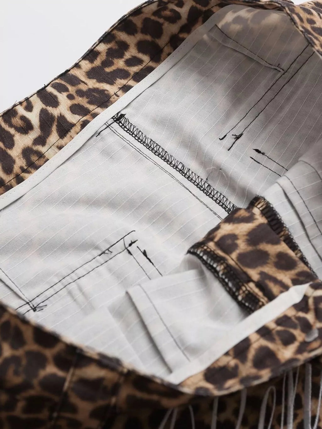 Men's Leopard Print Cargo Capris - Leopard