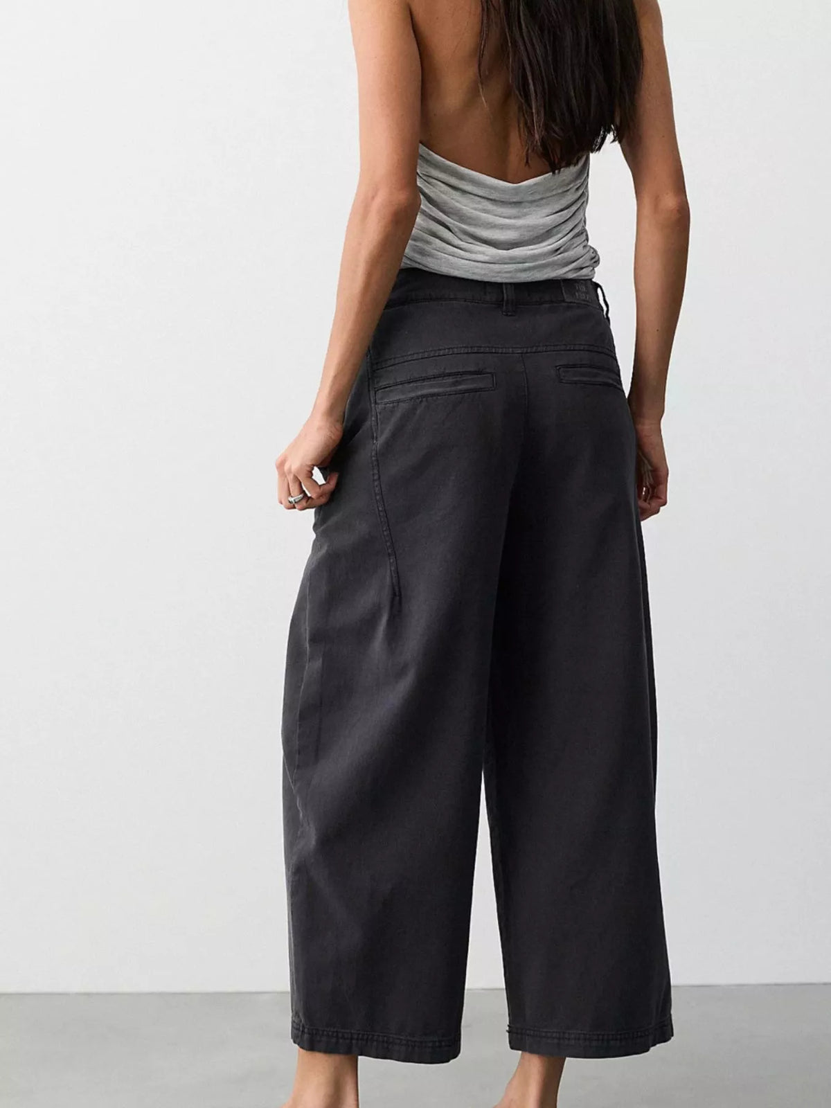 Women's Wide-Leg Cropped Jeans