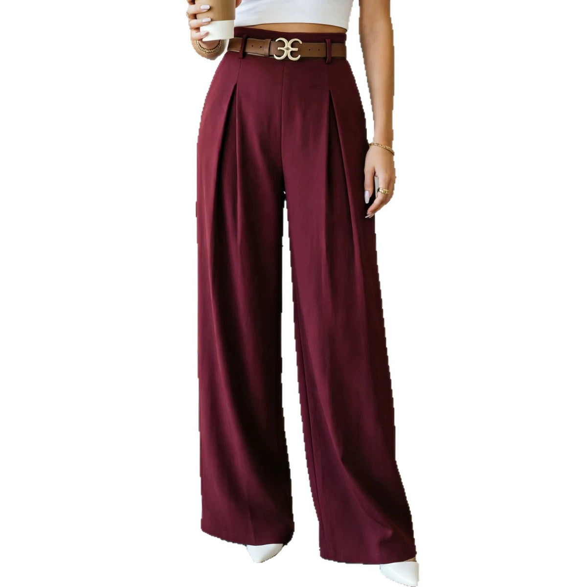 Women's Casual Straight-leg Wide-leg Pants