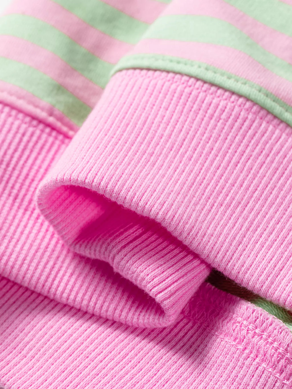Women's Striped Round Neck Long Sleeve Sweatshirt - Stripe