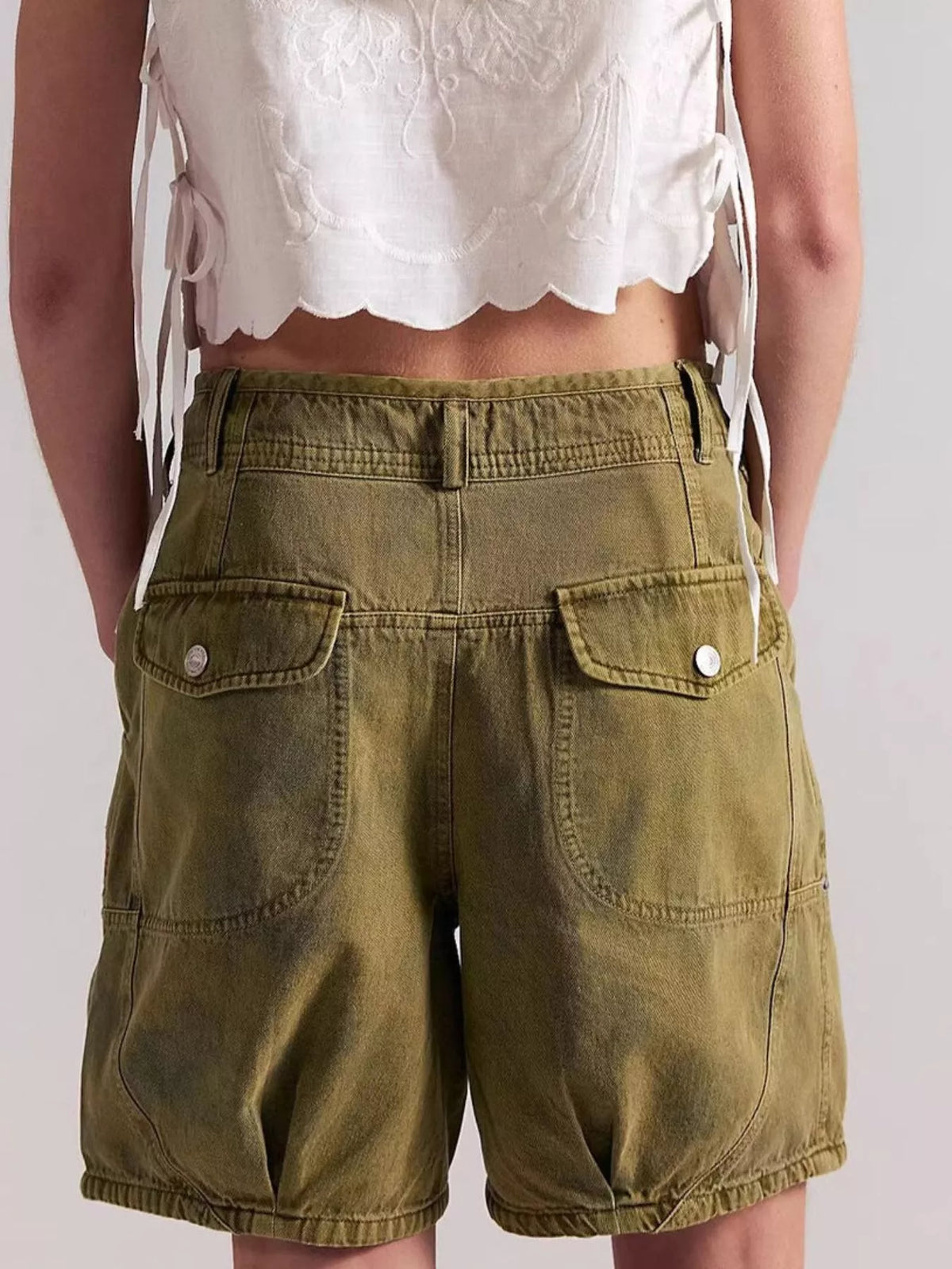Women's High-Waisted Denim Shorts