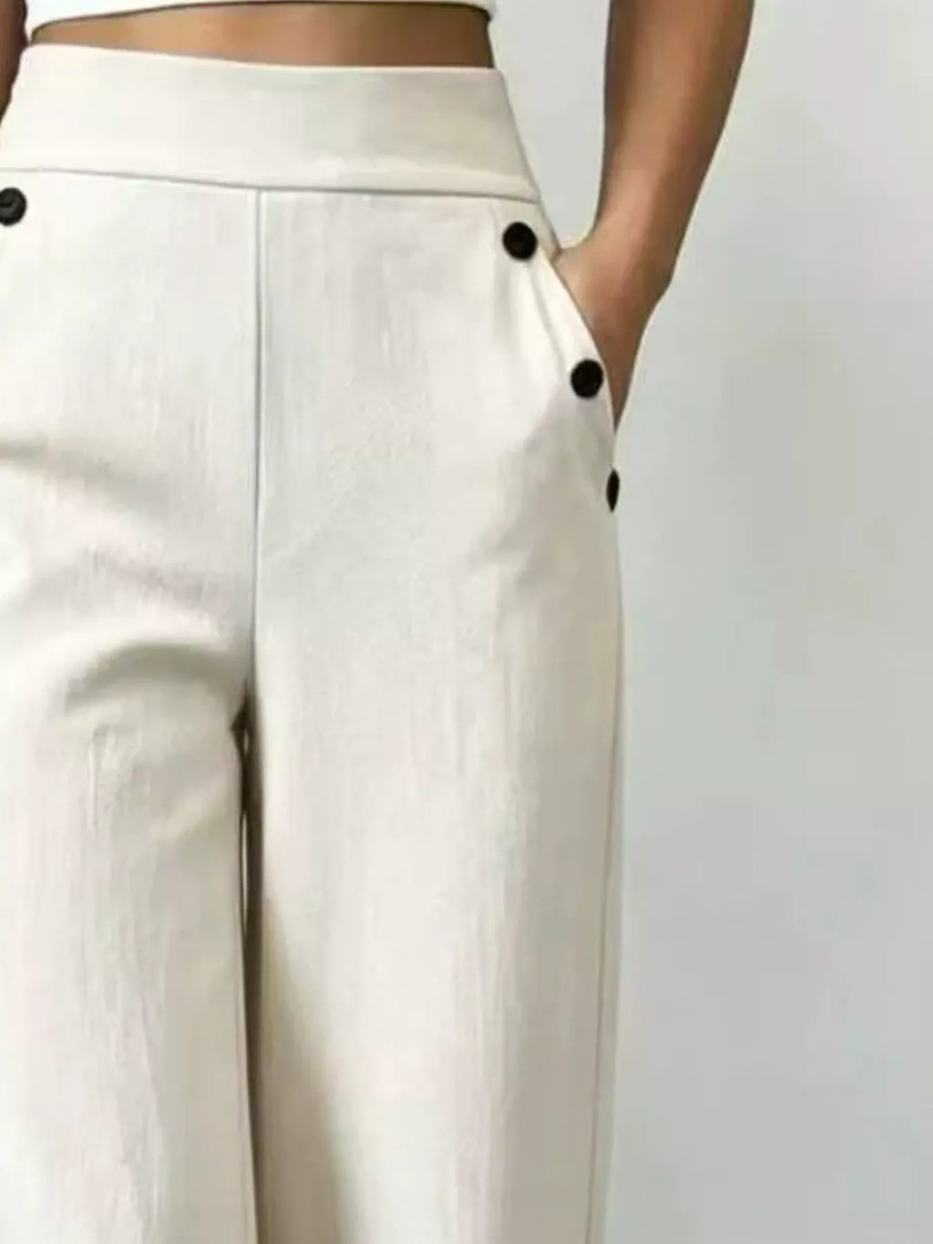 Women's High-Waisted Wide-Leg Pants