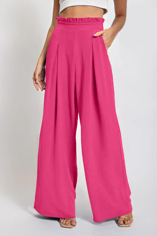 Summer Popular Fashion Casual Solid Color Women's Trousers