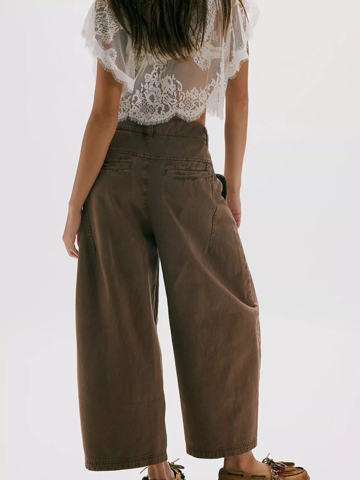 Women's Wide-Leg Cropped Jeans