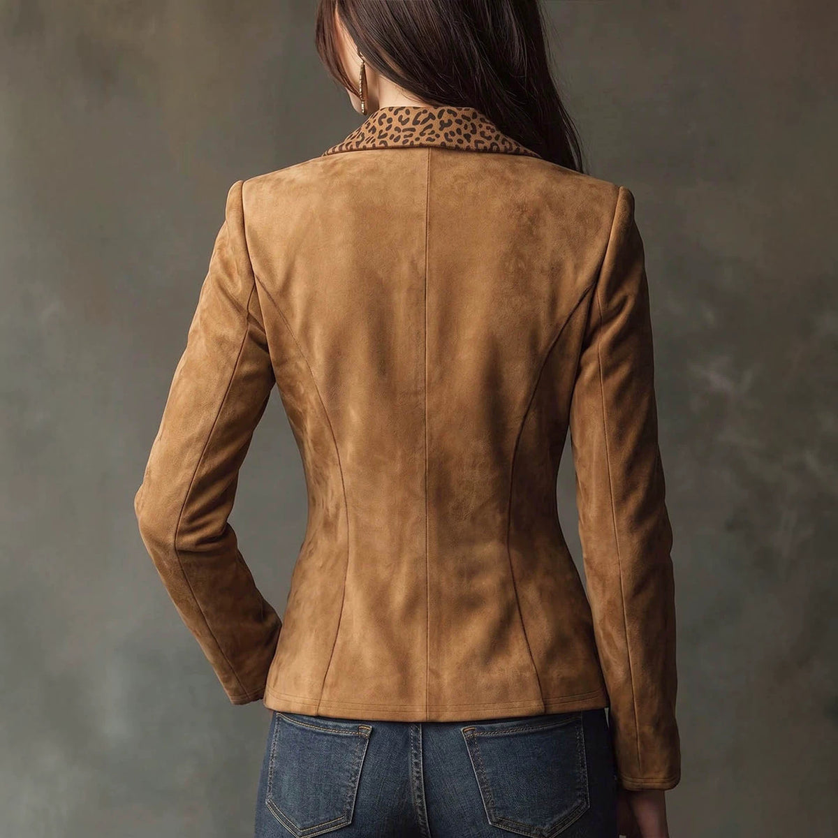 Single-breasted Belted Short Jacket With Pockets
