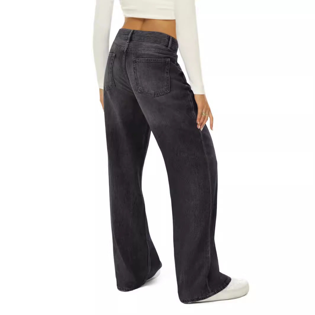 Cat Maliu Loose Wide Leg Jeans Women