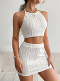 Fashionable Casual Womens Vest And Shorts Set
