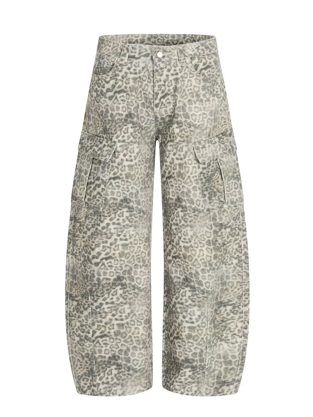 Men's Leopard Print Cargo Pants - Leopard