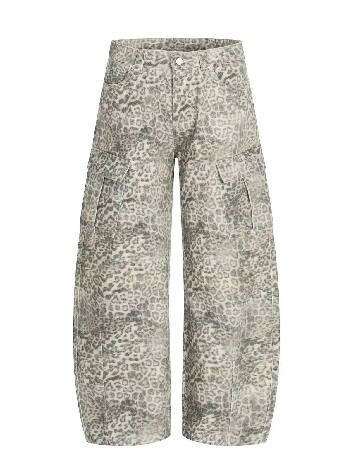 Men's Leopard Print Cargo Pants - Leopard