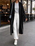 Women's Velvet Long-sleeve Casual Cape Coat