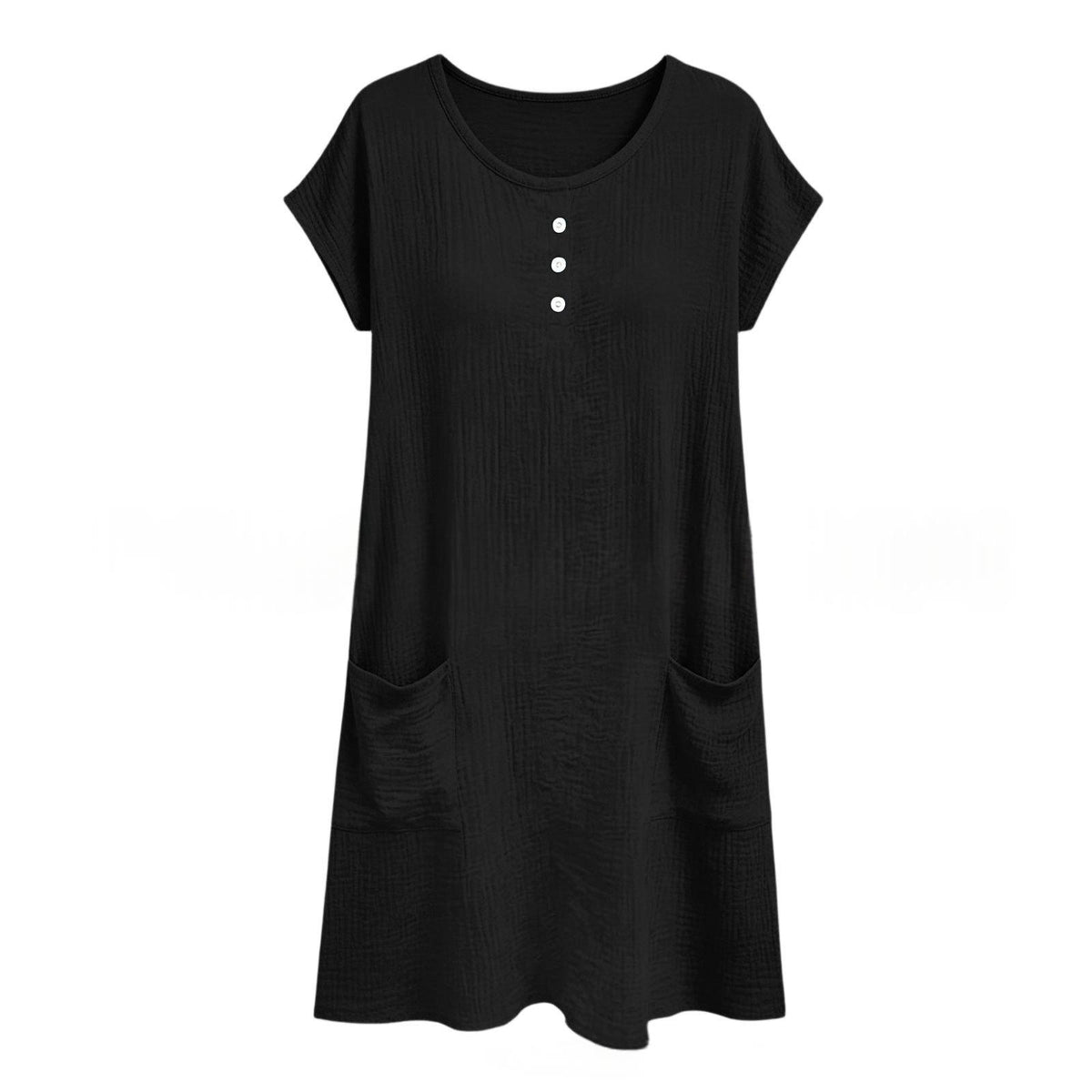Women's Short-sleeve Casual Loose-fitting Dress