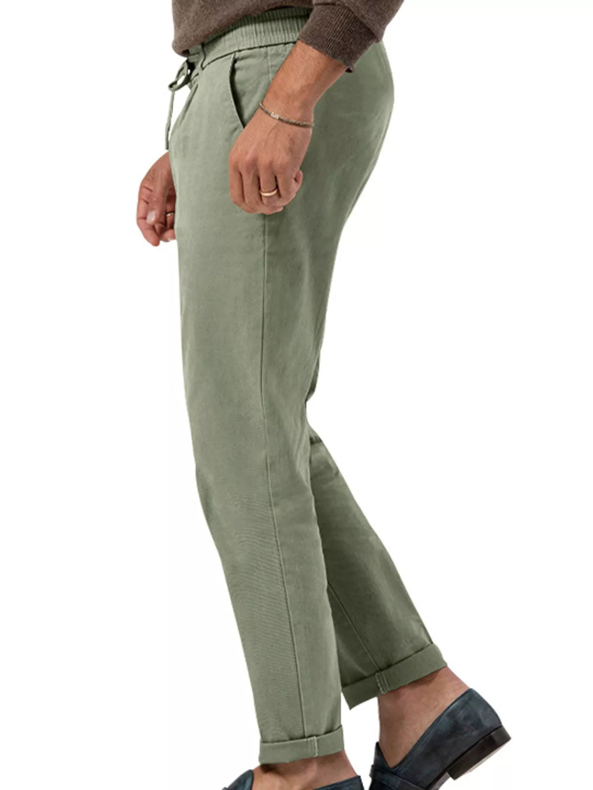 Men's Casual Drawstring Pants, Plus Size