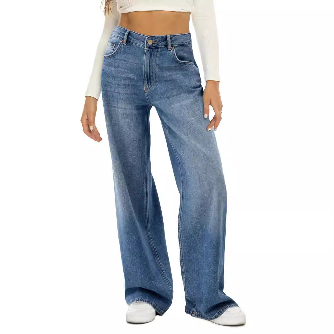 Cat Maliu Loose Wide Leg Jeans Women
