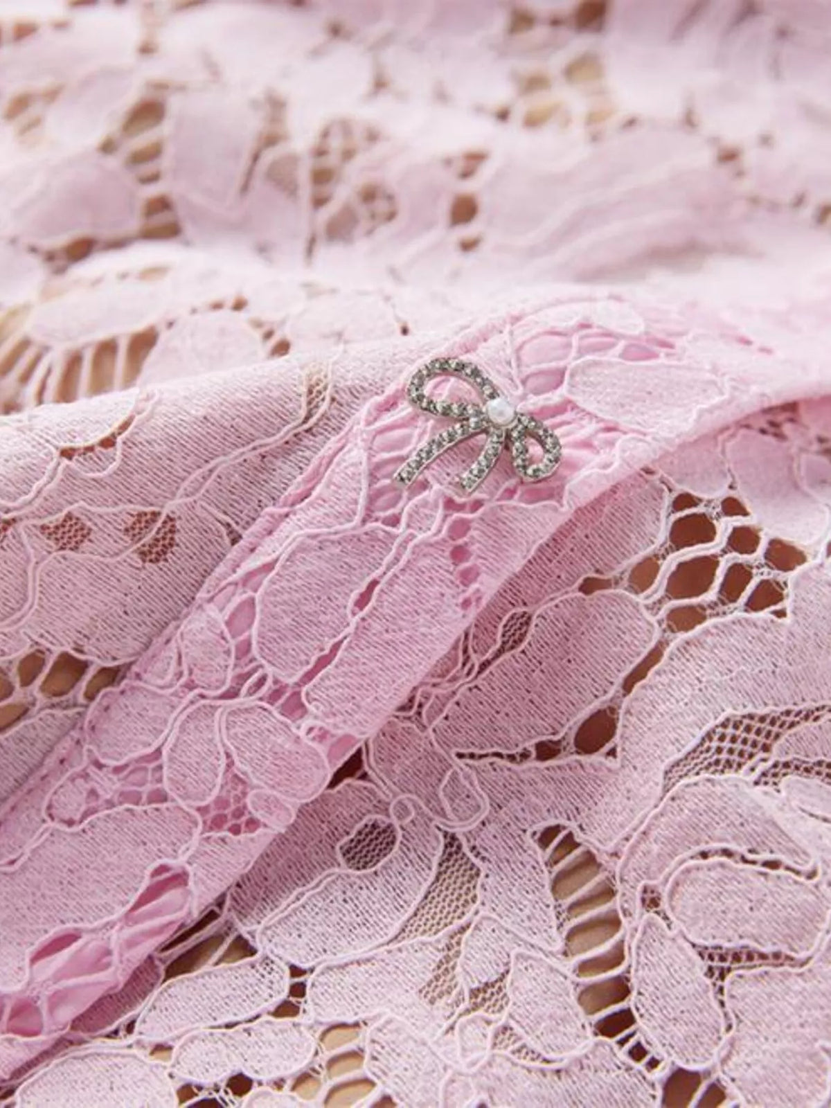 Women's Lace Short Sleeve Mermaid Dress
