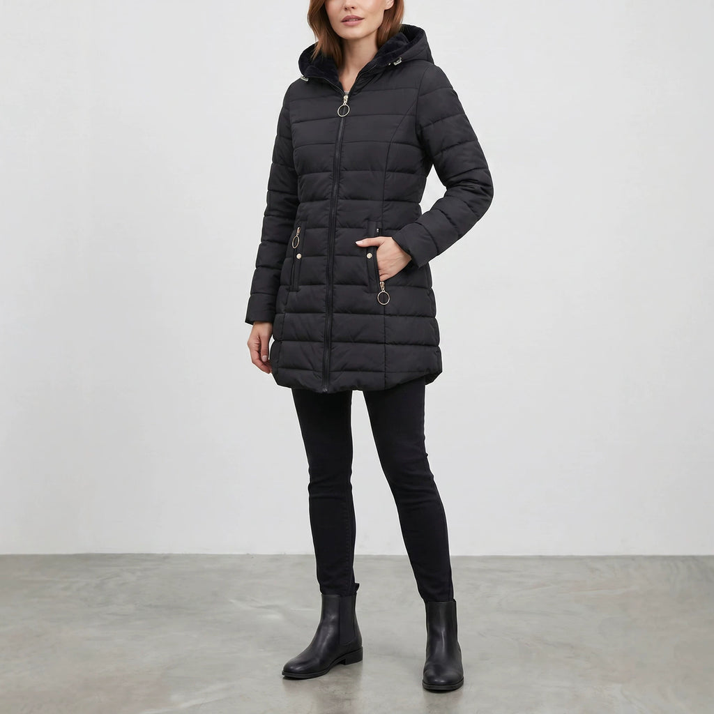 Thickened Hooded Thermal Slim-fit Cotton Jacket