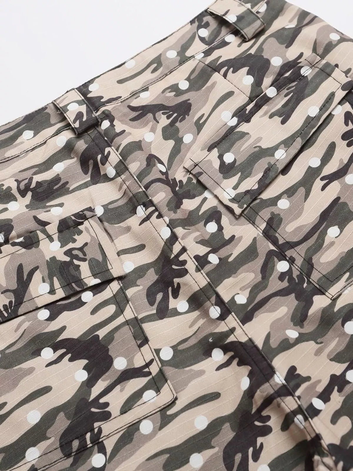 Men's Green Camouflage Men's Camouflage Cargo Capris - Green Camouflage