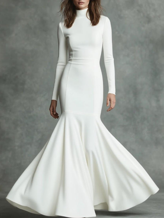 Women's European And American Autumn And Winter High-End New Fishtail Dress