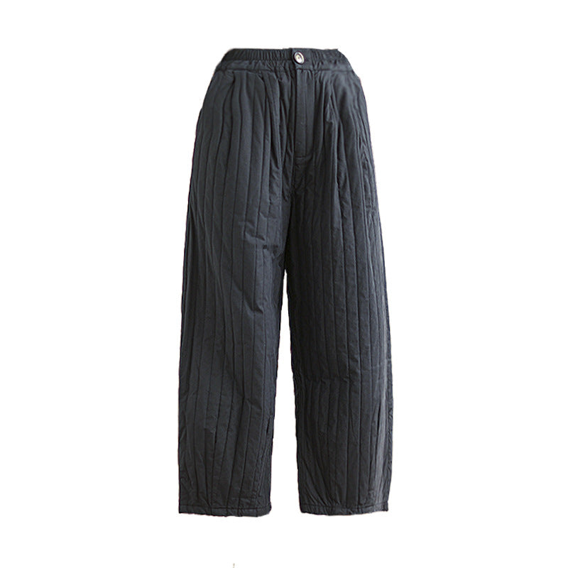 Thickened Wide-leg Pants Straight-leg Pants Artistic Retro Casual