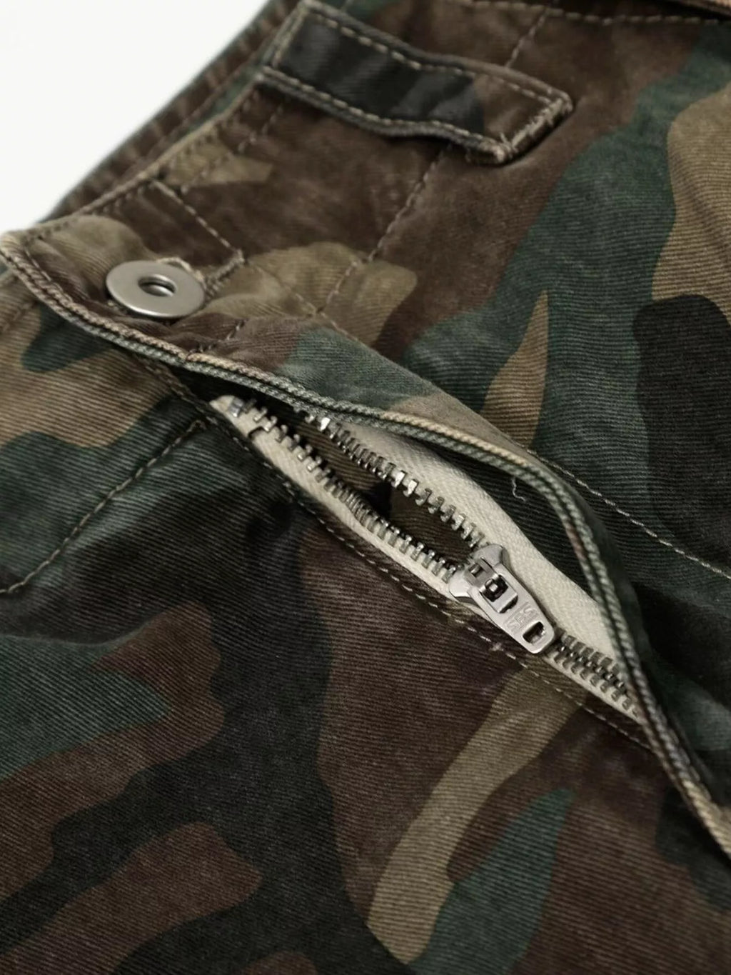 Men's Green Camouflage Men's Camouflage Cargo Pants - Green Camouflage