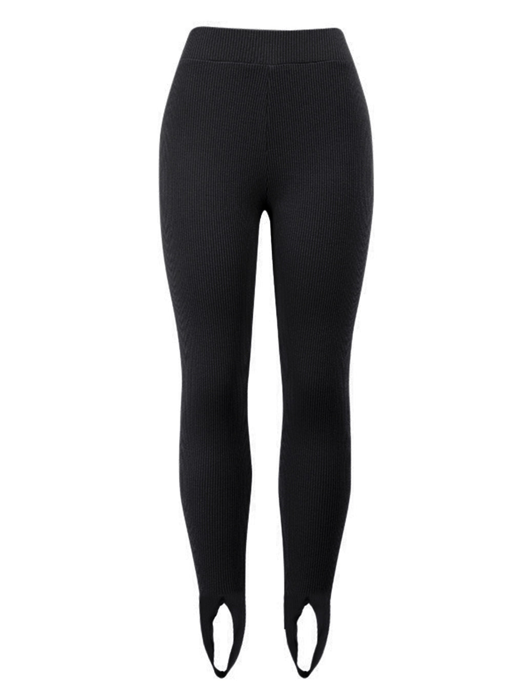 Women's Ribbed Mid Waist Leggings