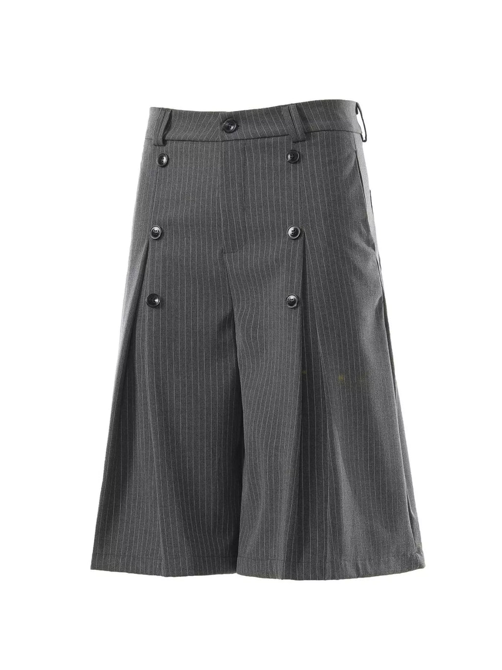 Men's Striped Loose Fit Capris - Dark Gray
