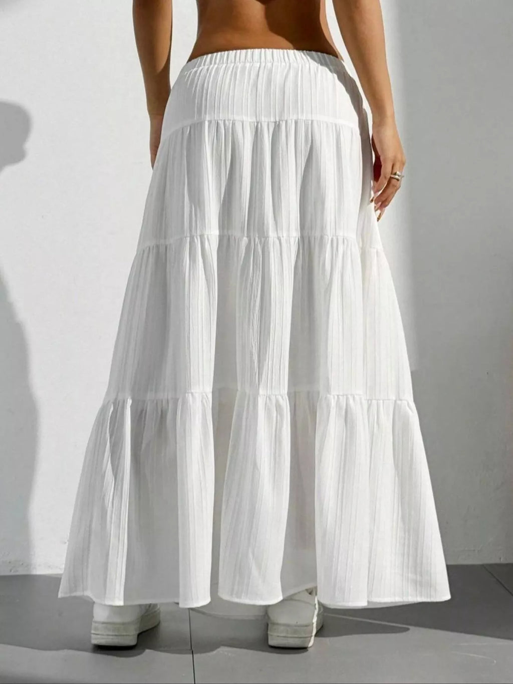 Women's Flowy Tiered Maxi Skirt
