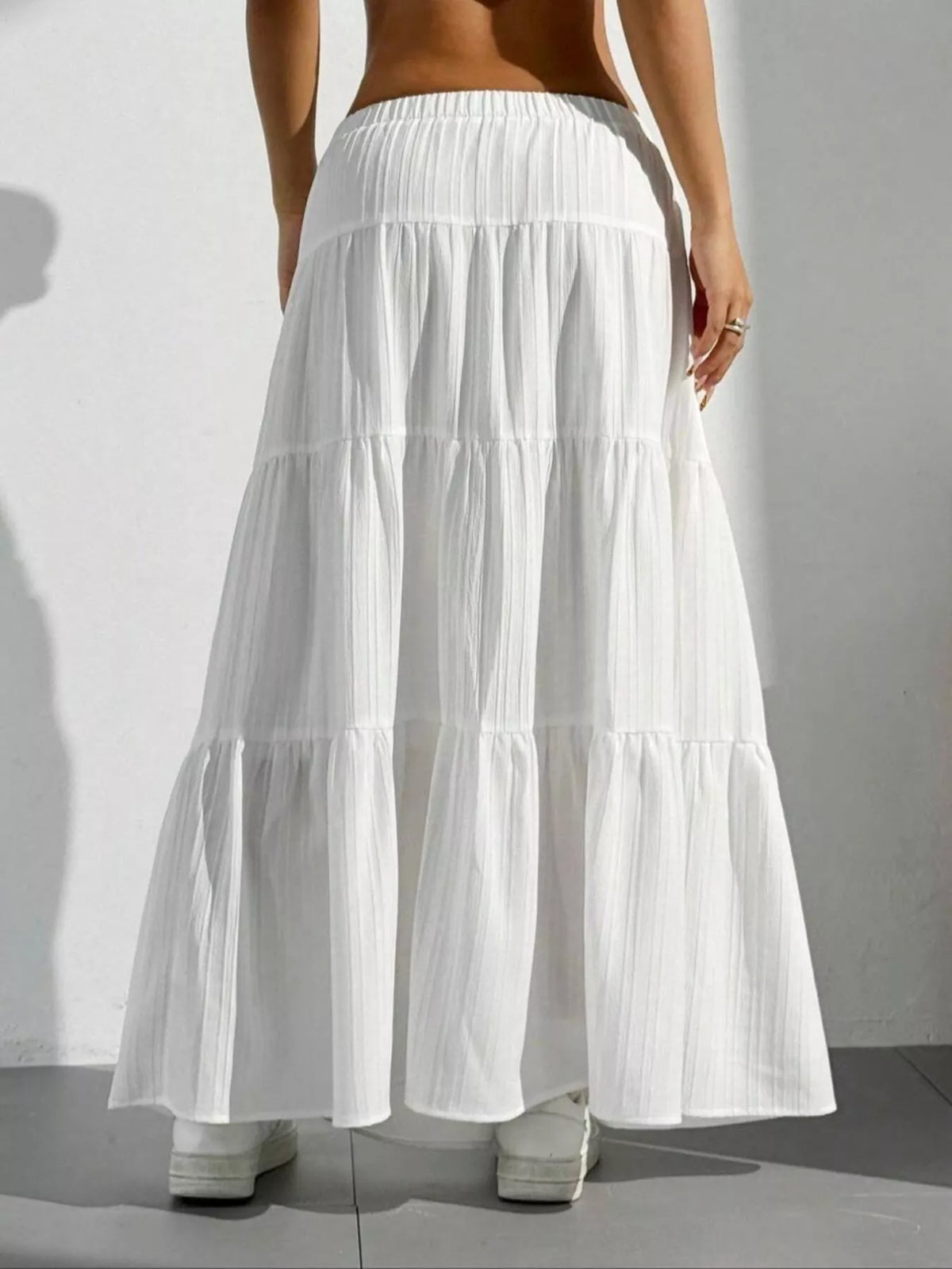 Women's Flowy Tiered Maxi Skirt