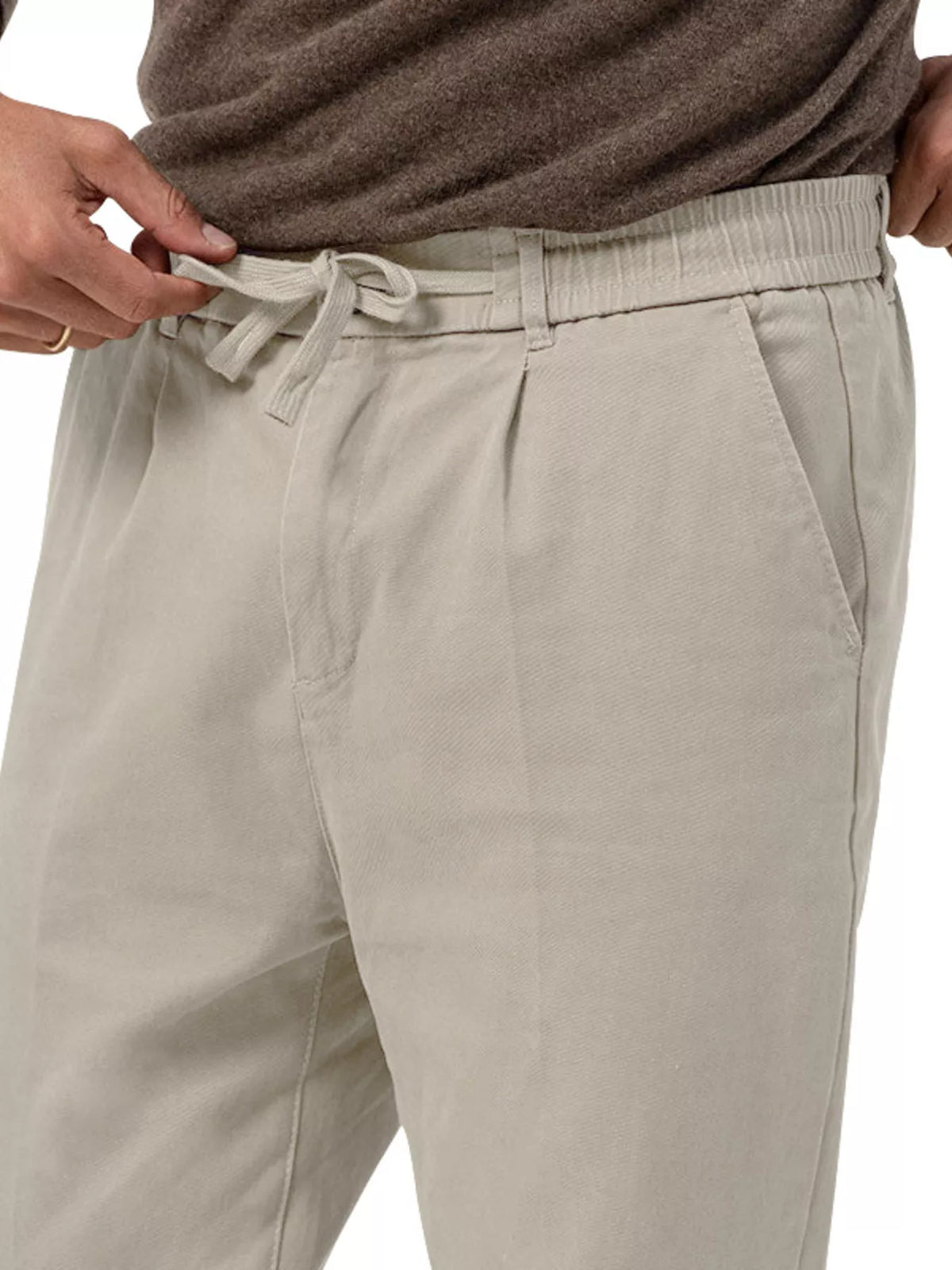 Men's Casual Drawstring Pants, Plus Size