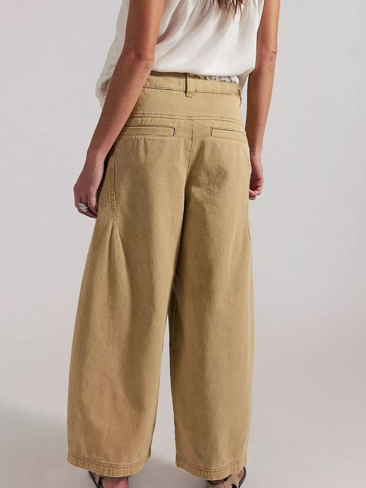 Women's Wide-Leg Cropped Jeans