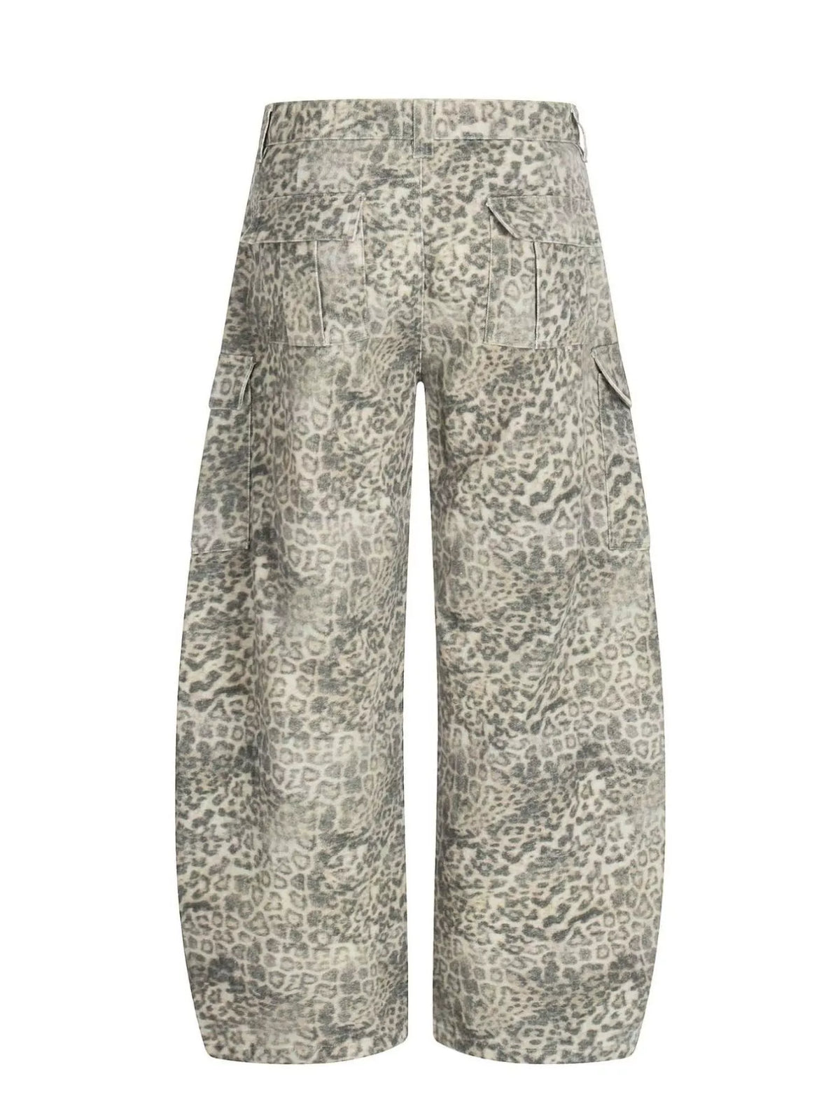Men's Leopard Print Cargo Pants - Leopard