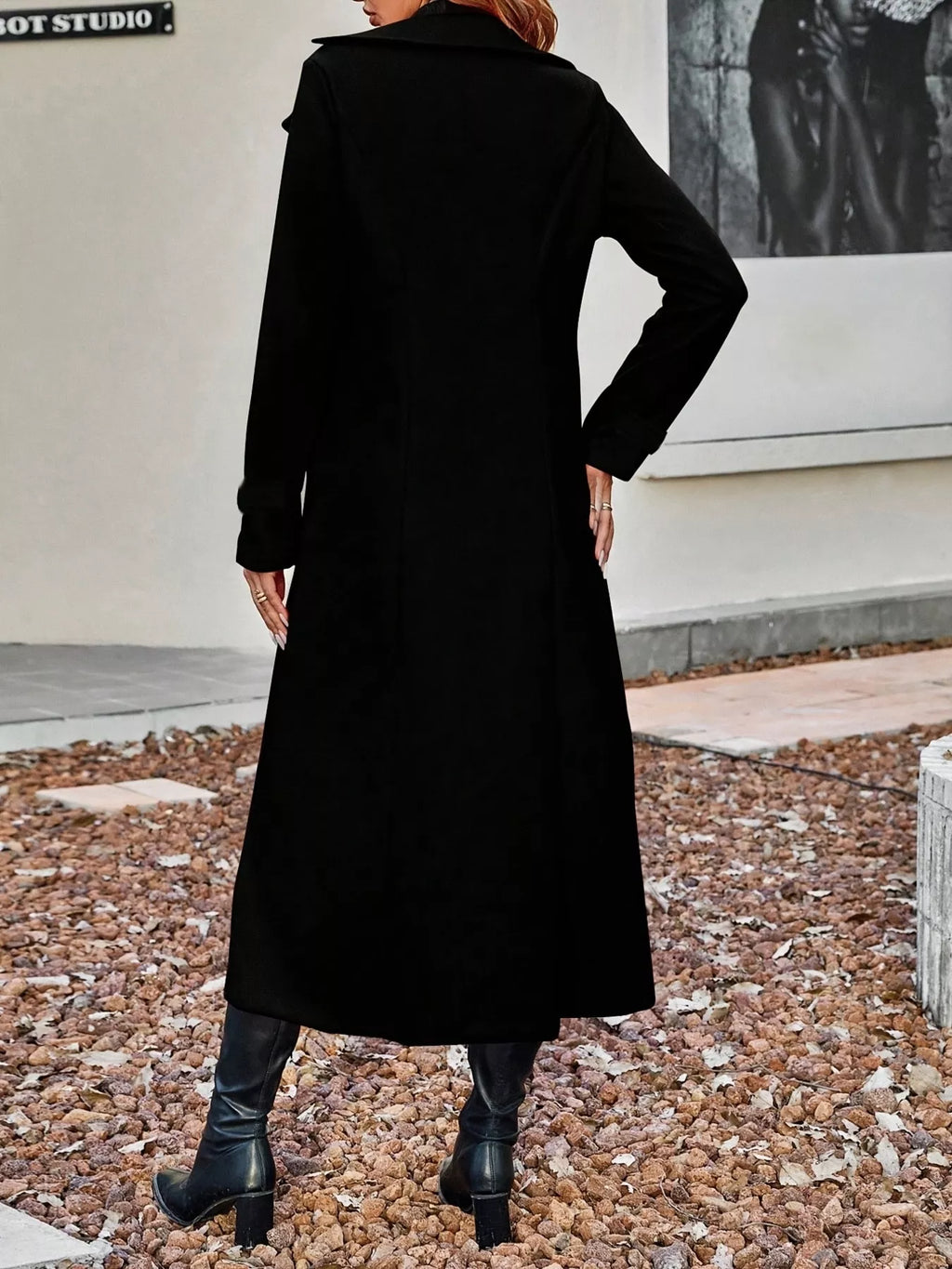 Women's Double-Breasted Longline Coat