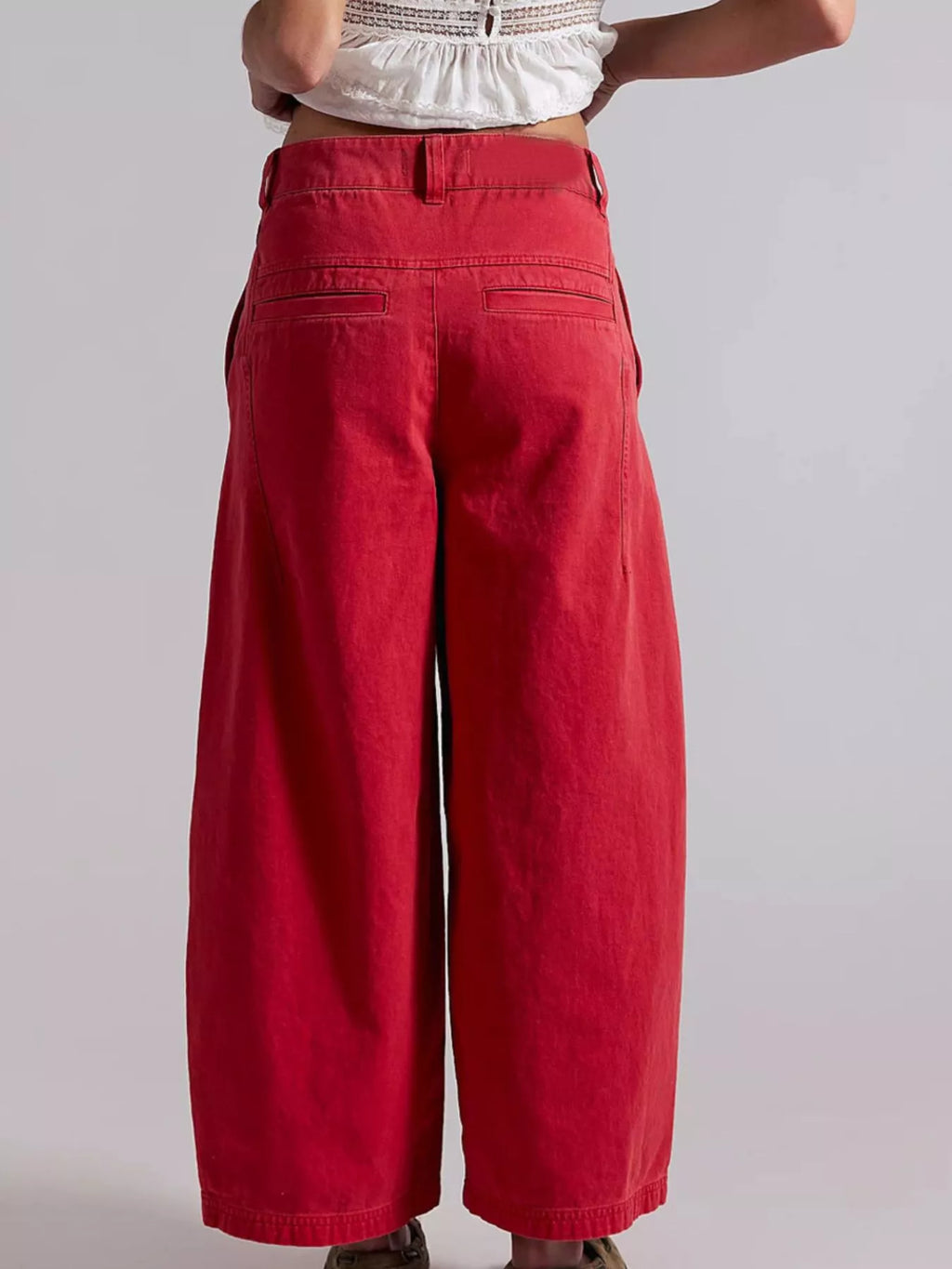 Women's Wide-Leg Cropped Jeans