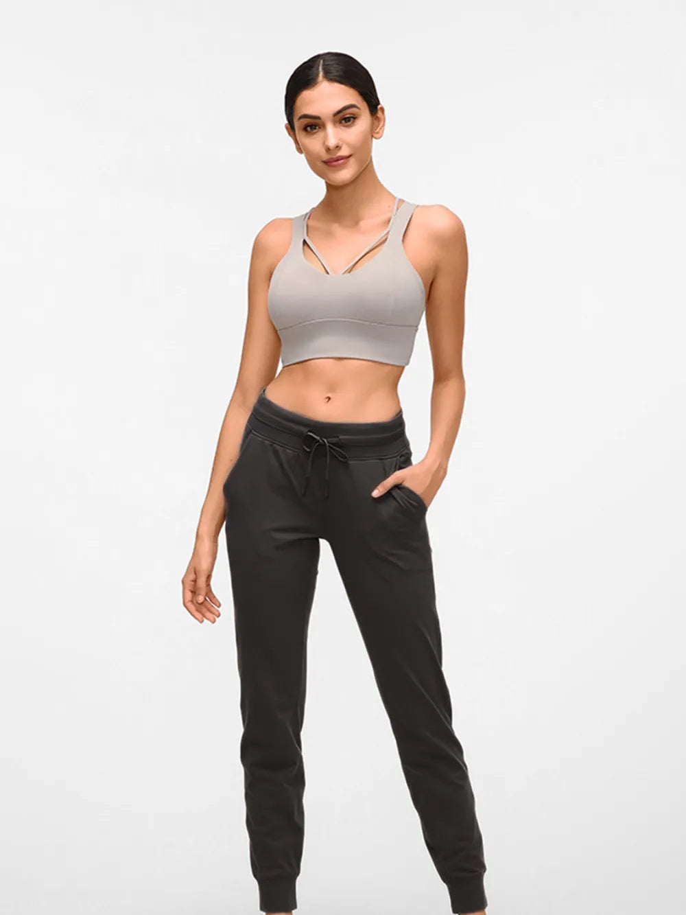 Women's Double Take Tied Joggers with Pockets