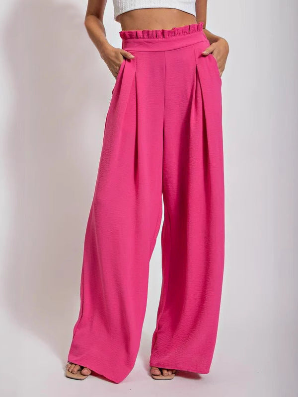 Summer Popular Fashion Casual Solid Color Women's Trousers