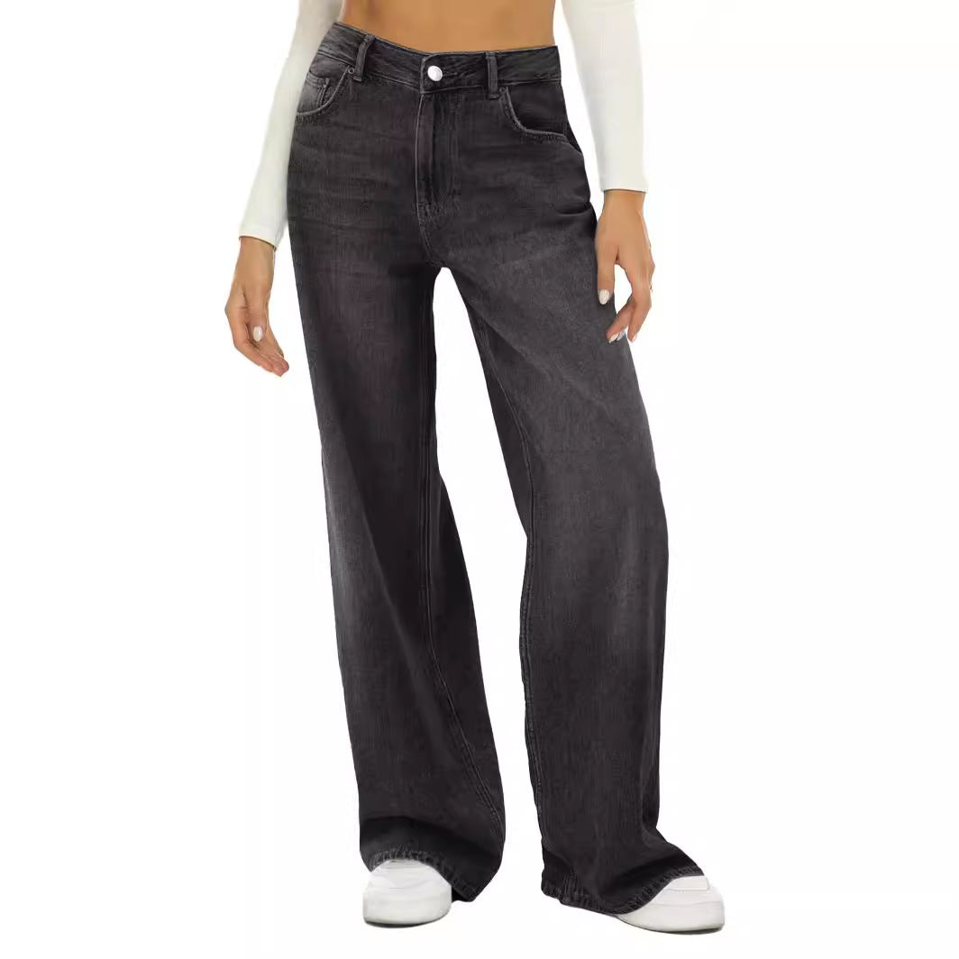 Cat Maliu Loose Wide Leg Jeans Women