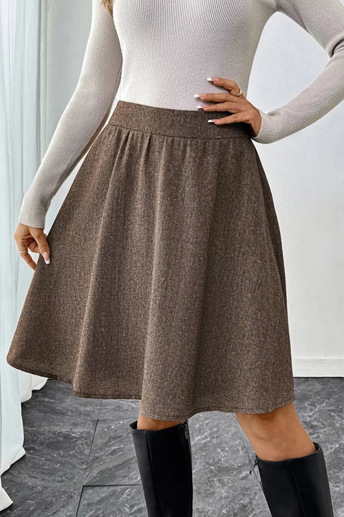 A-Line Textured Skirt