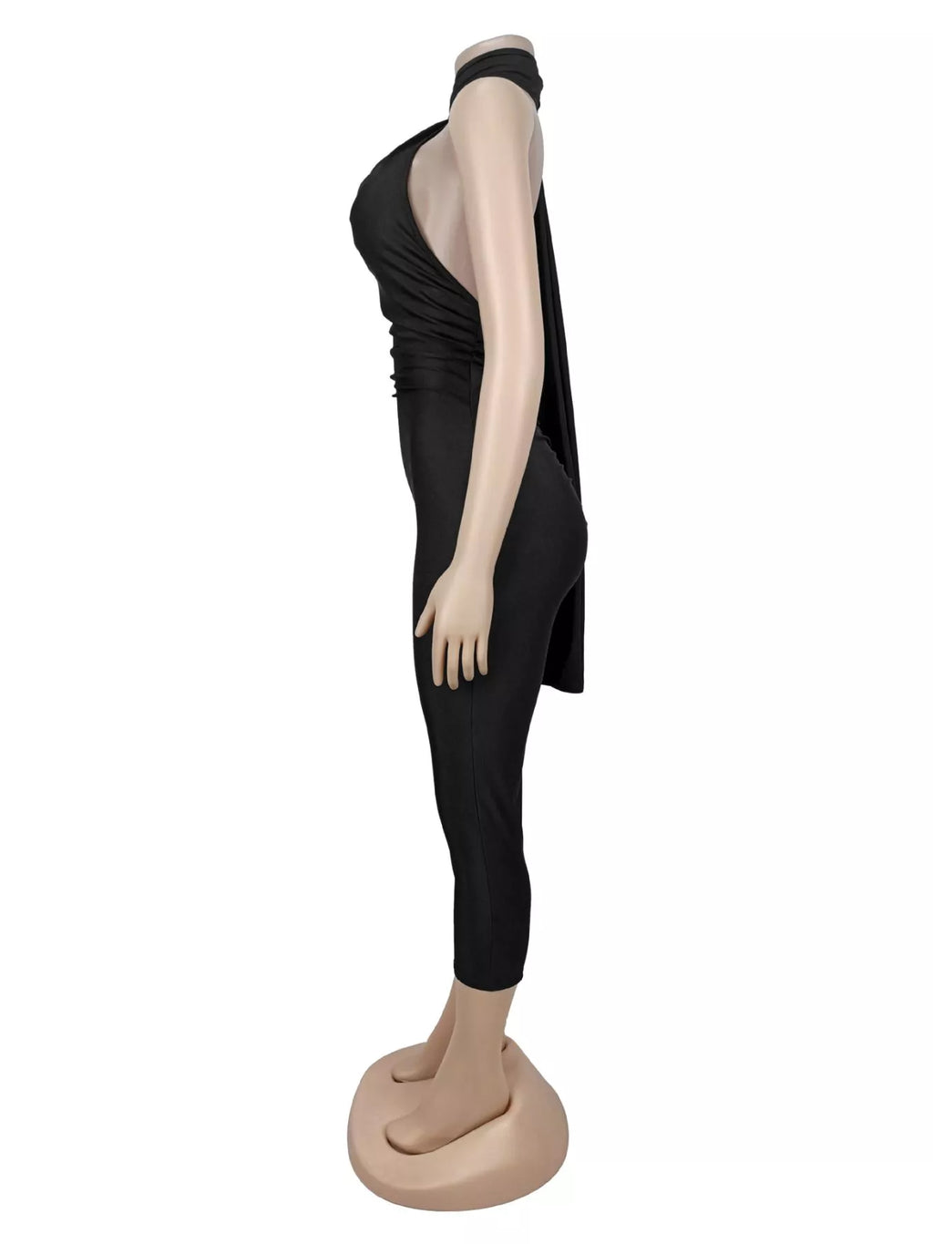 Women's Halter Neck Sleeveless Bodycon Jumpsuit