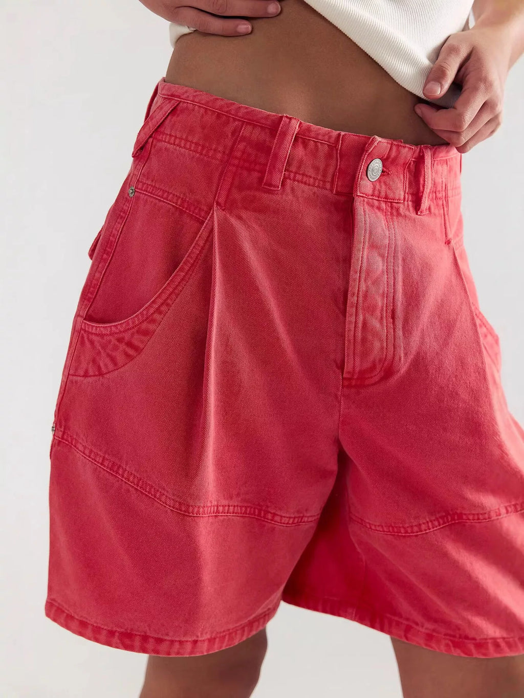Women's High-Waisted Denim Shorts