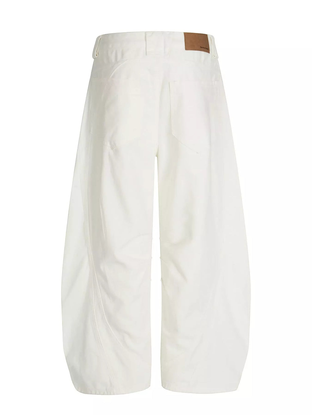 Men's White Men's Wide Leg Pants - White
