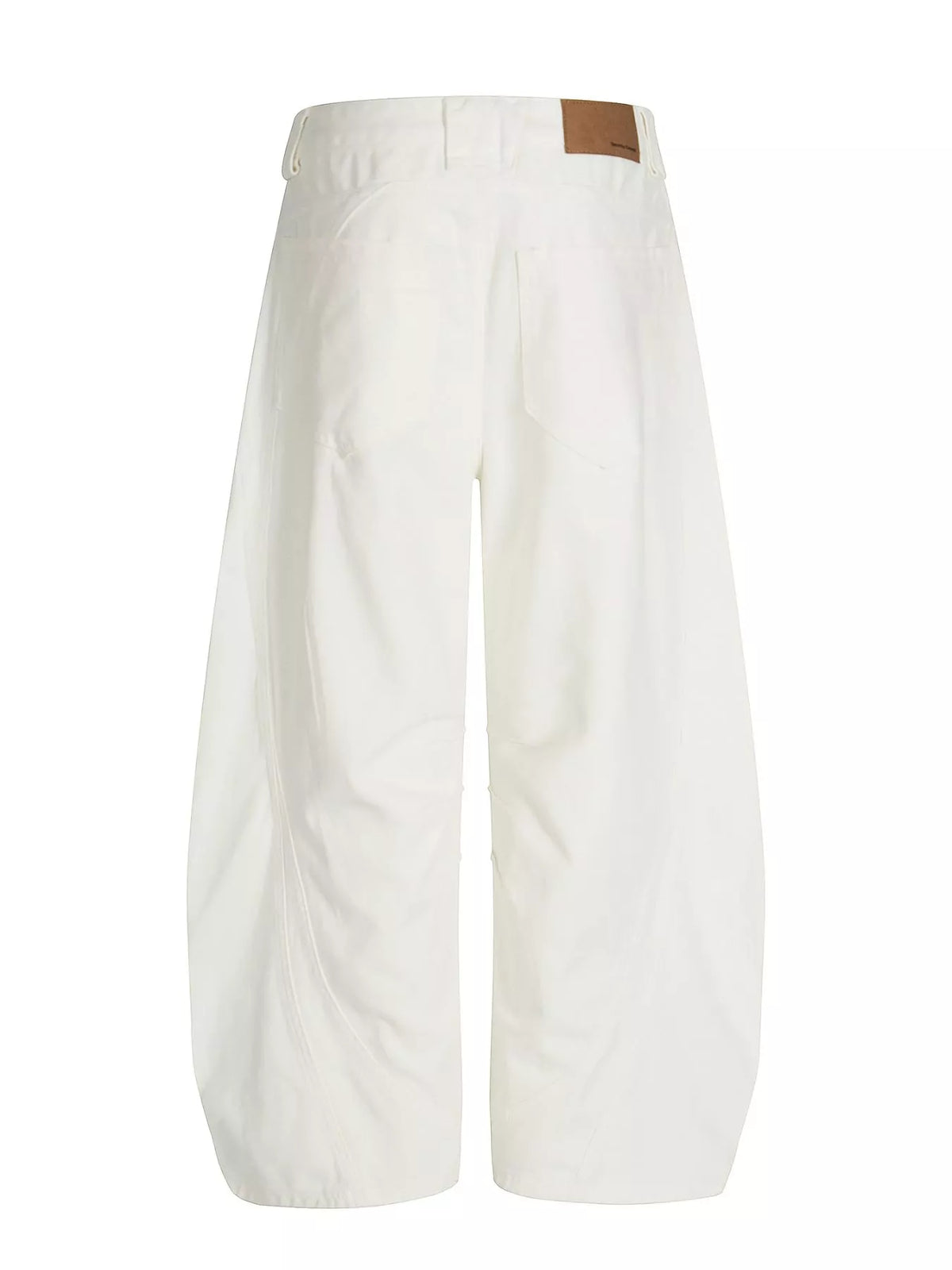 Men's White Men's Wide Leg Pants - White