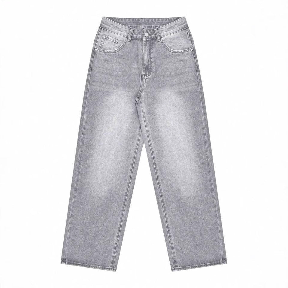 Sc Style Spring New Versatile Drapey Lazy Straight Loose High-Waisted Wide-Leg Pants
