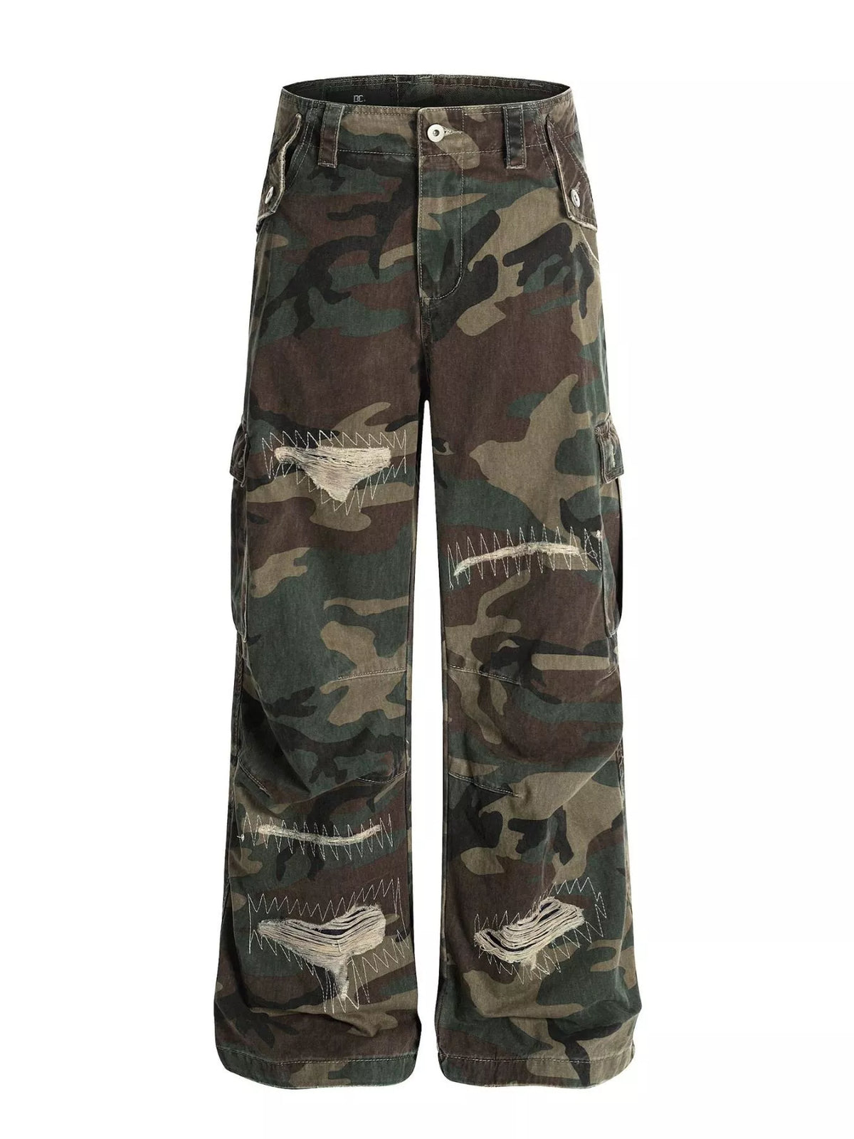 Men's Green Camouflage Men's Camouflage Cargo Pants - Green Camouflage